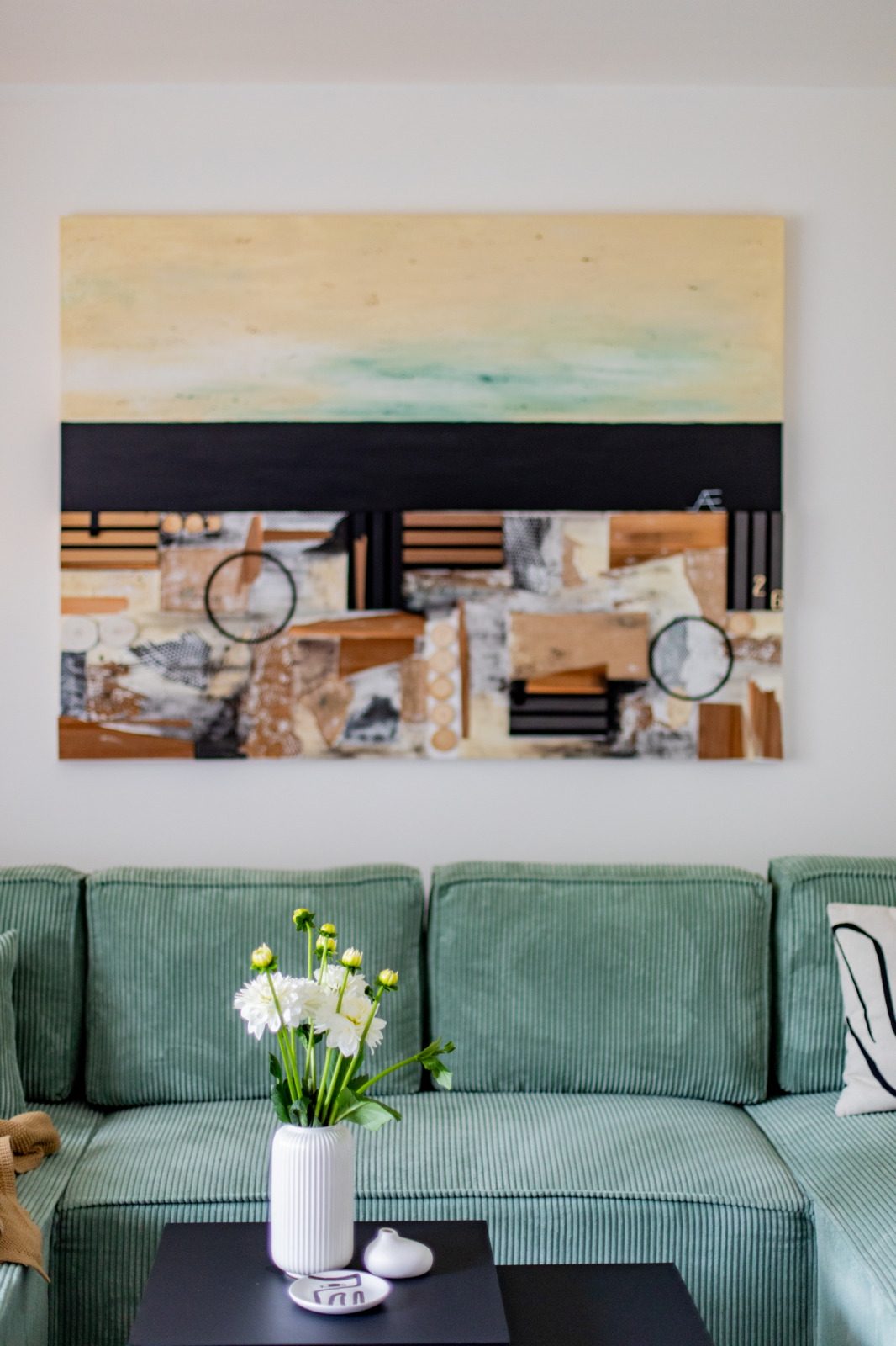 Großformatiges Werk „Im Raum dazwischen“, 120 × 160 cm